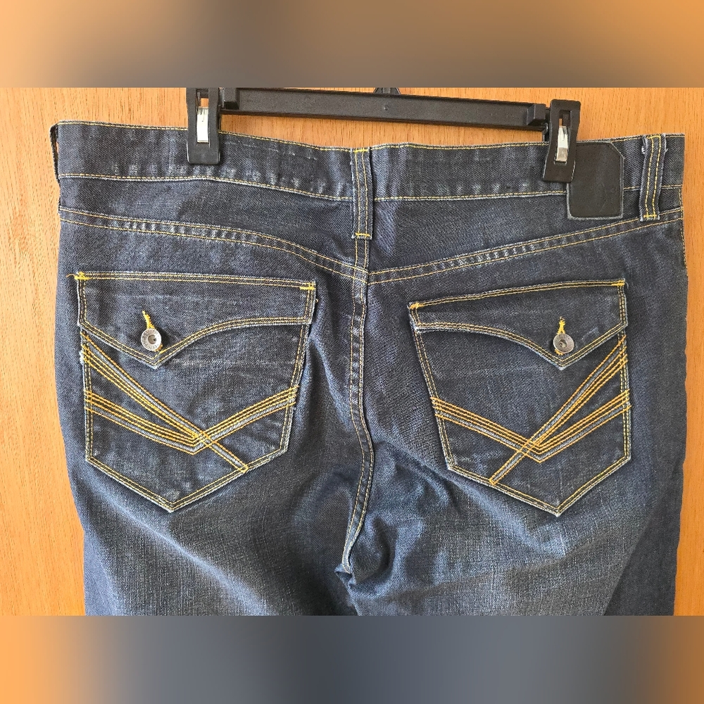 Marc Ecko Cut & Sew - Size 38 - Dark Denim Men's Blue Jeans - New W/Out Tags - Picture 3 of 6